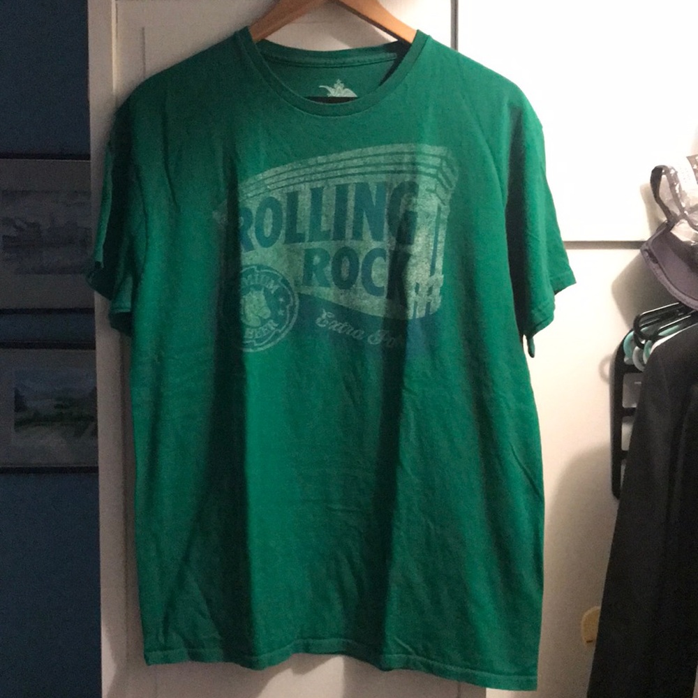Men’s Rolling Rock T-shirt. L NWOT